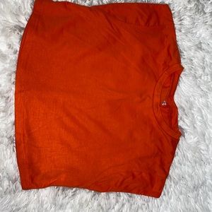 Workout crop top shirt